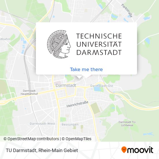 TU Darmstadt map