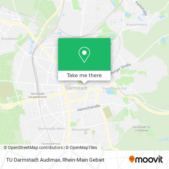 TU Darmstadt Audimax map