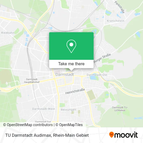 Карта TU Darmstadt Audimax
