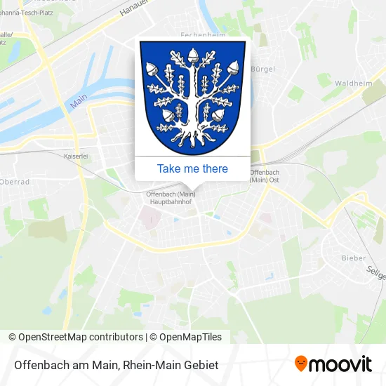 Карта Offenbach am Main