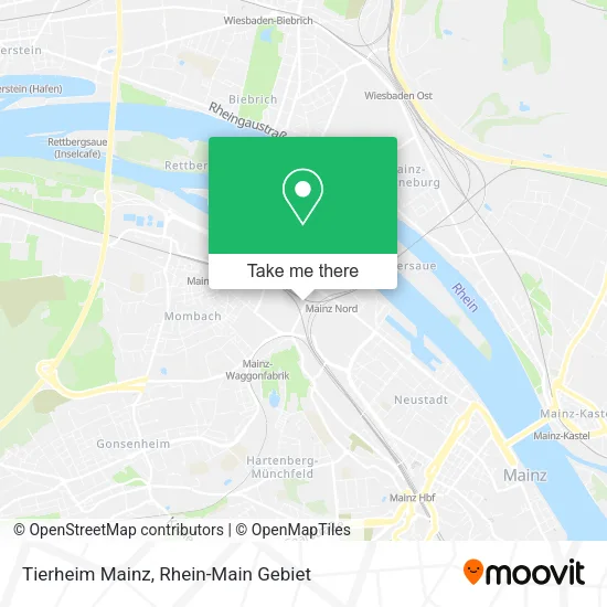 Tierheim Mainz map
