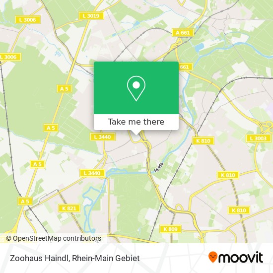 Zoohaus Haindl map