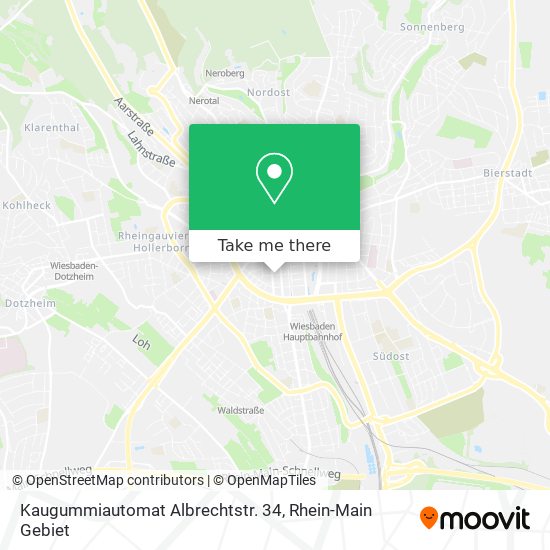 Kaugummiautomat Albrechtstr. 34 map