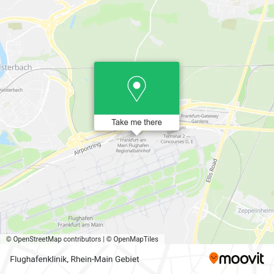 Карта Flughafenklinik