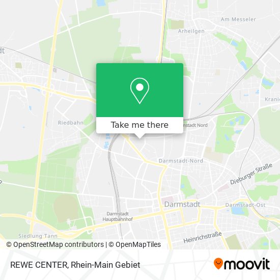 REWE CENTER map