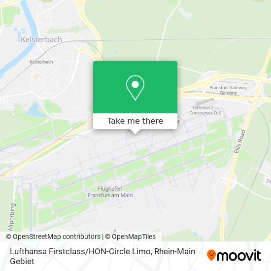 Lufthansa Firstclass / HON-Circle Limo map