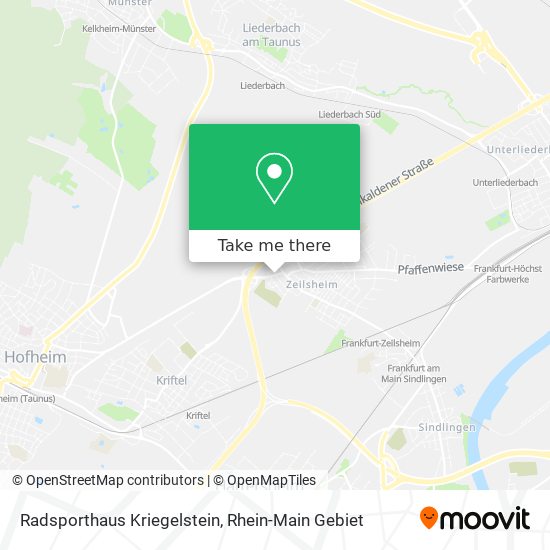 Radsporthaus Kriegelstein map