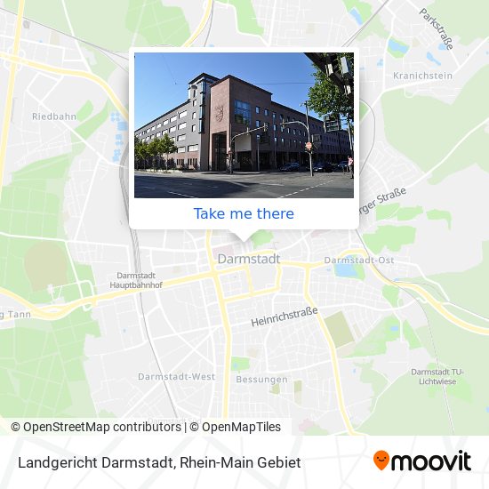 Landgericht Darmstadt map