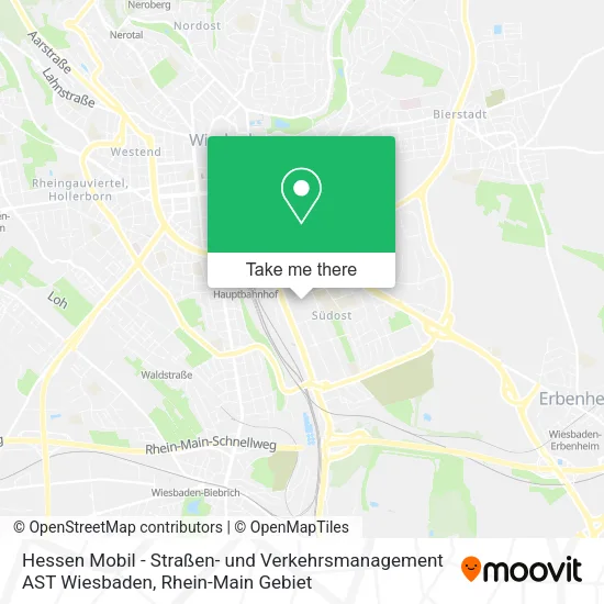 Карта Hessen Mobil - Straßen- und Verkehrsmanagement AST Wiesbaden