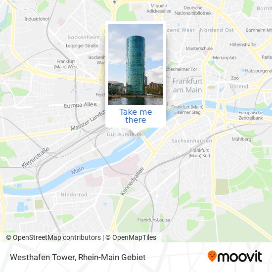 Westhafen Tower map