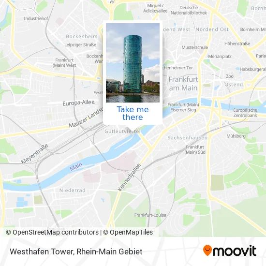 Карта Westhafen Tower
