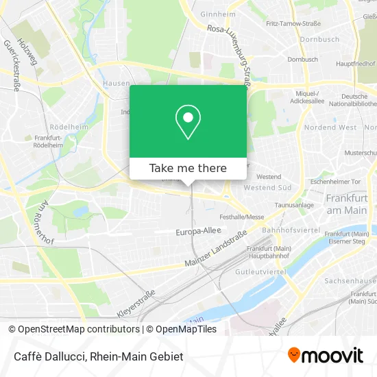 Карта Caffè Dallucci