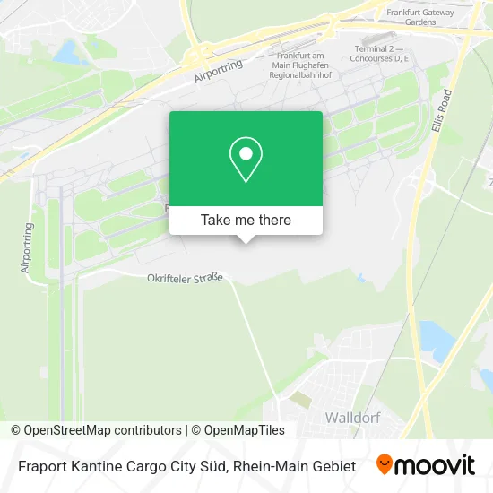 Карта Fraport Kantine Cargo City Süd