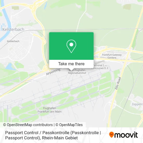 Карта Passport Control / Passkontrolle
