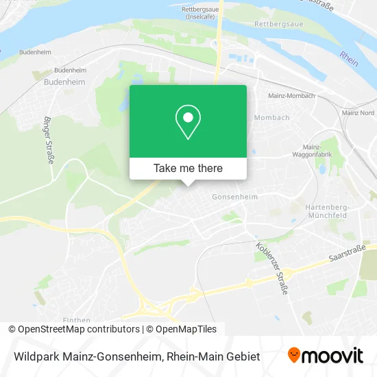 Карта Wildpark Mainz-Gonsenheim