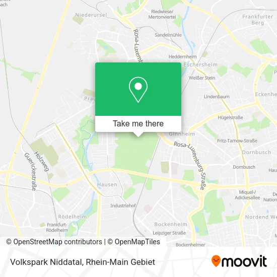 Карта Volkspark Niddatal