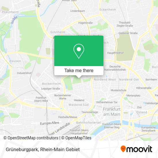 Карта Grüneburgpark