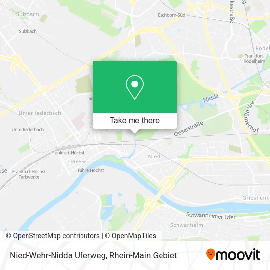 Карта Nied-Wehr-Nidda Uferweg