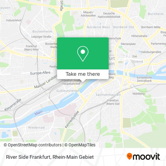 River Side Frankfurt map