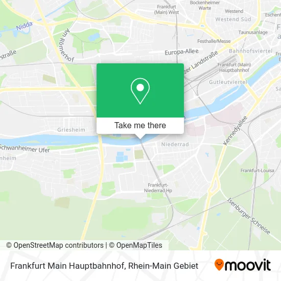 Карта Frankfurt Main Hauptbahnhof
