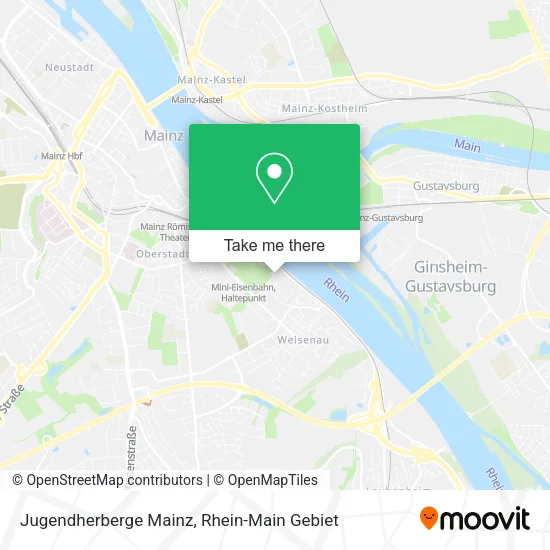 Карта Jugendherberge Mainz
