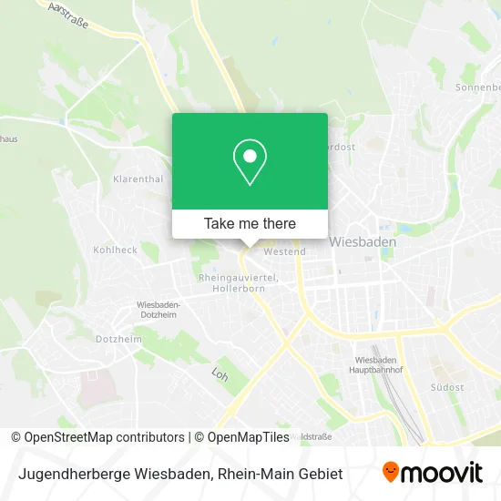 Карта Jugendherberge Wiesbaden