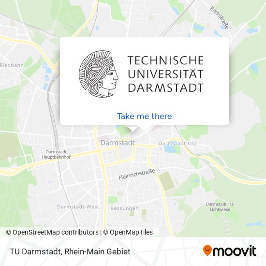 TU Darmstadt map