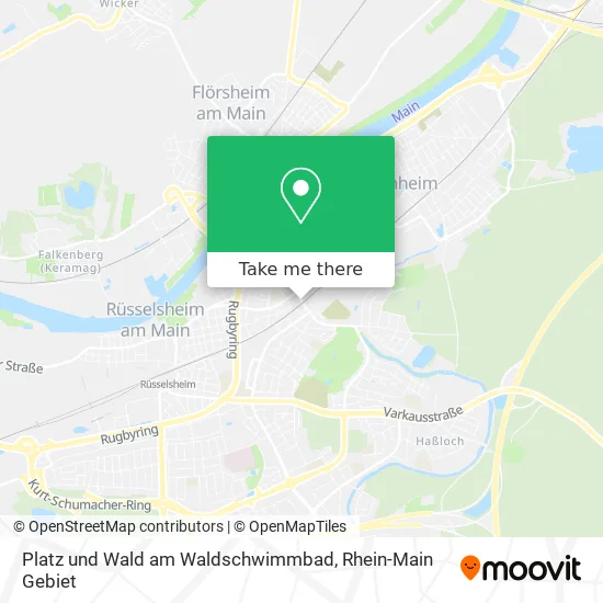 Карта Platz und Wald am Waldschwimmbad