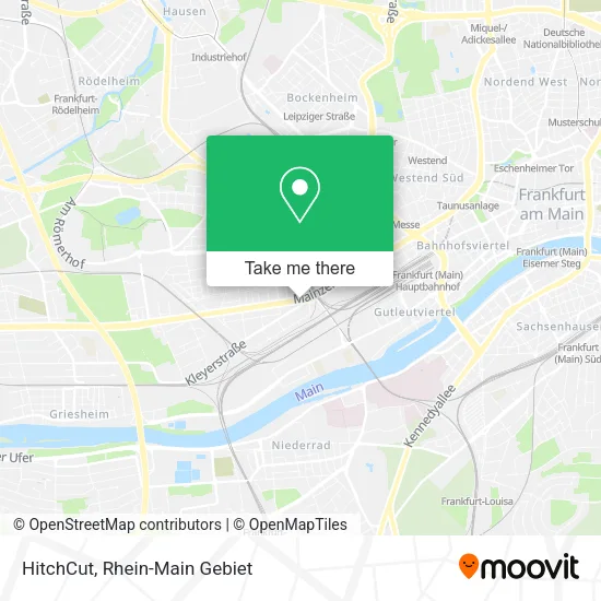 HitchCut map