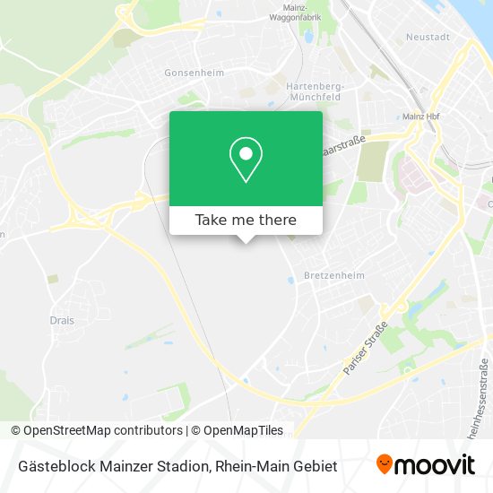 Gästeblock Mainzer Stadion map