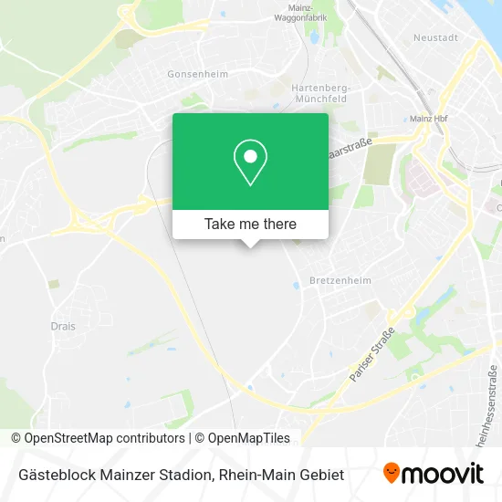 Карта Gästeblock Mainzer Stadion