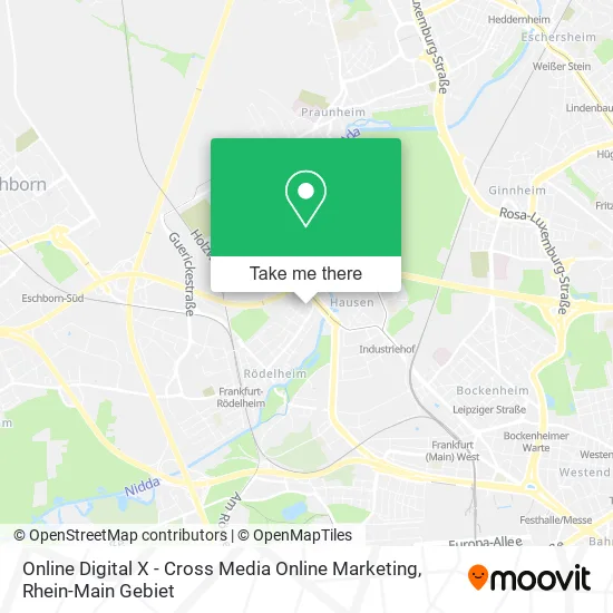 Карта Online Digital X - Cross Media Online Marketing