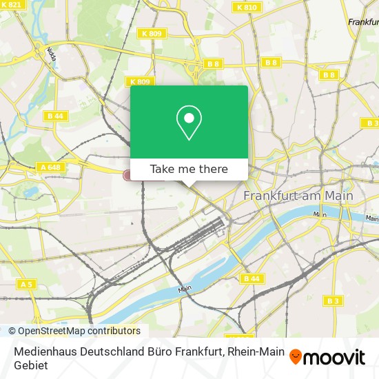 Medienhaus Deutschland Büro Frankfurt map