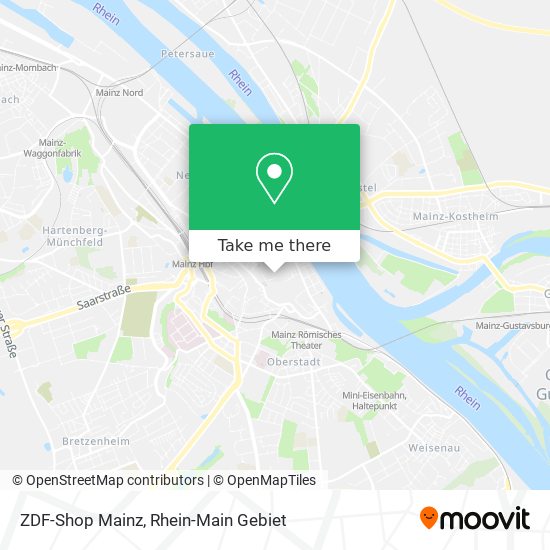 ZDF-Shop Mainz map