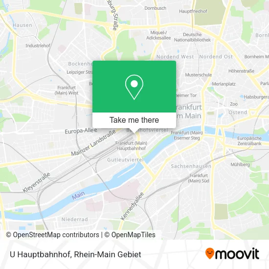U Hauptbahnhof map