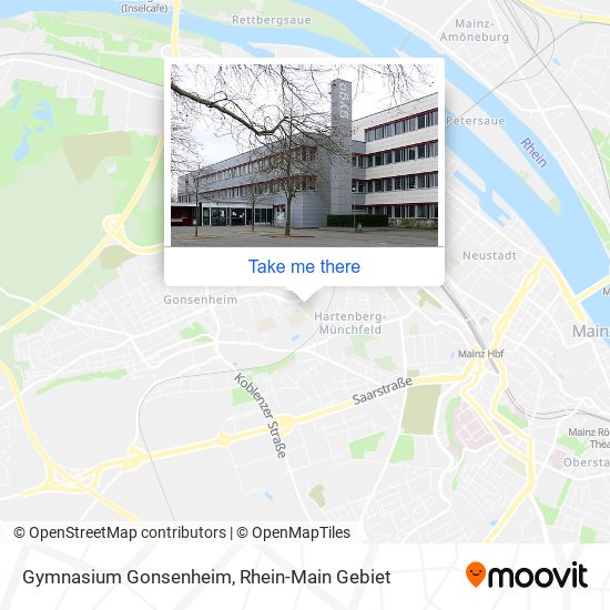 Gymnasium Gonsenheim map