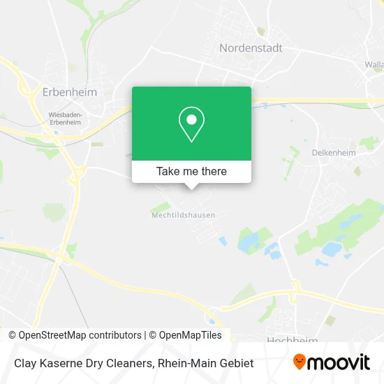 Clay Kaserne Dry Cleaners map