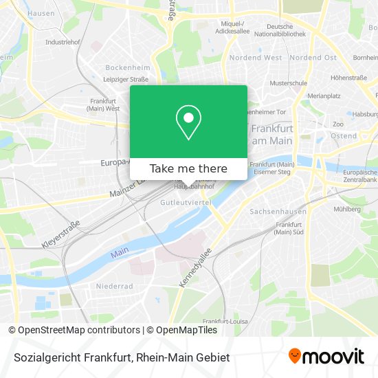 Sozialgericht Frankfurt map