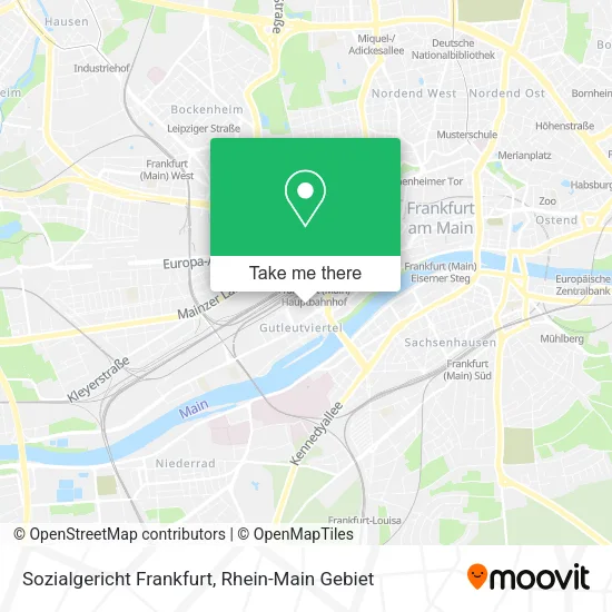 Карта Sozialgericht Frankfurt