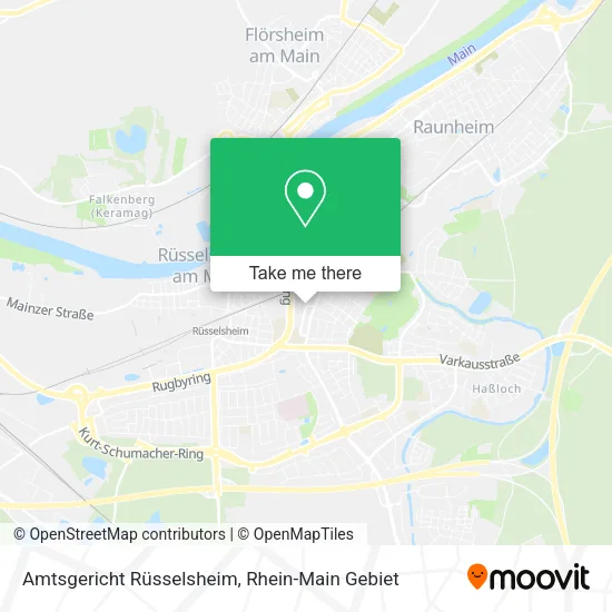 Карта Amtsgericht Rüsselsheim
