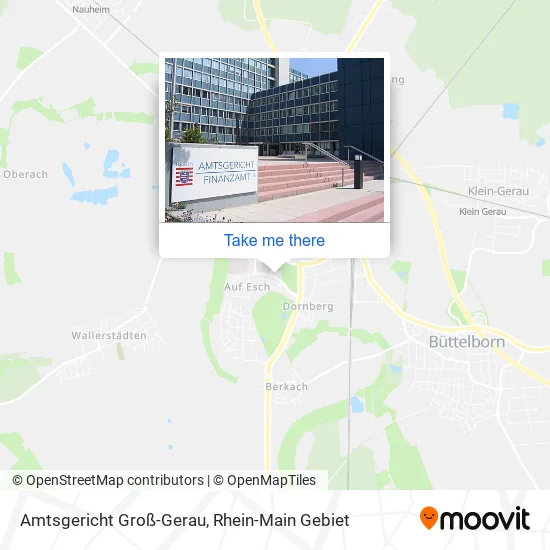 Карта Amtsgericht Groß-Gerau