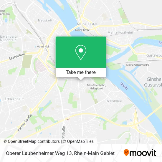 Карта Oberer Laubenheimer Weg 13