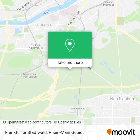 Frankfurter Stadtwald map