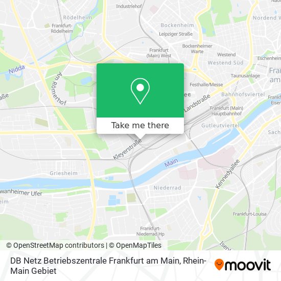 DB Netz Betriebszentrale Frankfurt am Main map