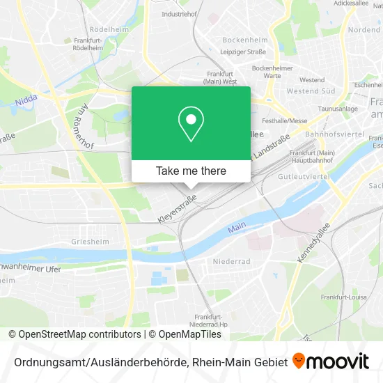 Карта Ordnungsamt/Ausländerbehörde