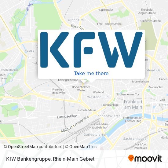 Карта KfW Bankengruppe