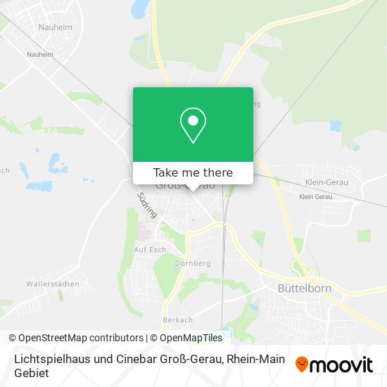 Lichtspielhaus und Cinebar Groß-Gerau map
