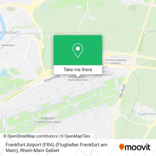 Карта Frankfurt Airport (FRA) (Flughafen Frankfurt am Main)