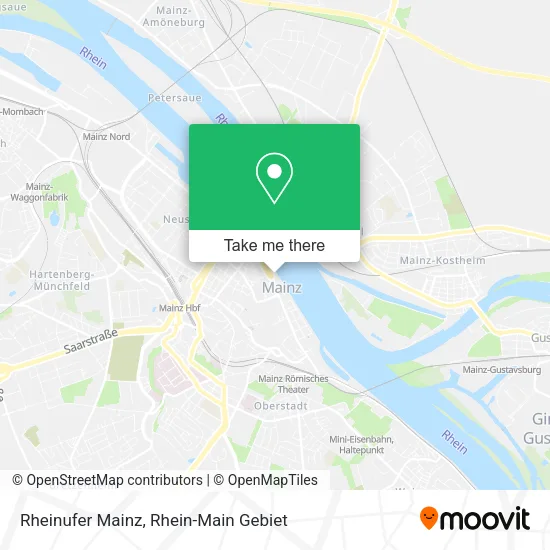 Карта Rheinufer Mainz