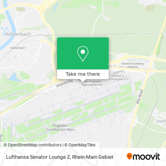Lufthansa Senator Lounge Z map